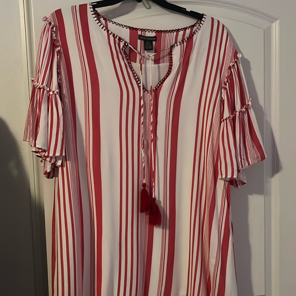 Candy Stripe knee length dress
